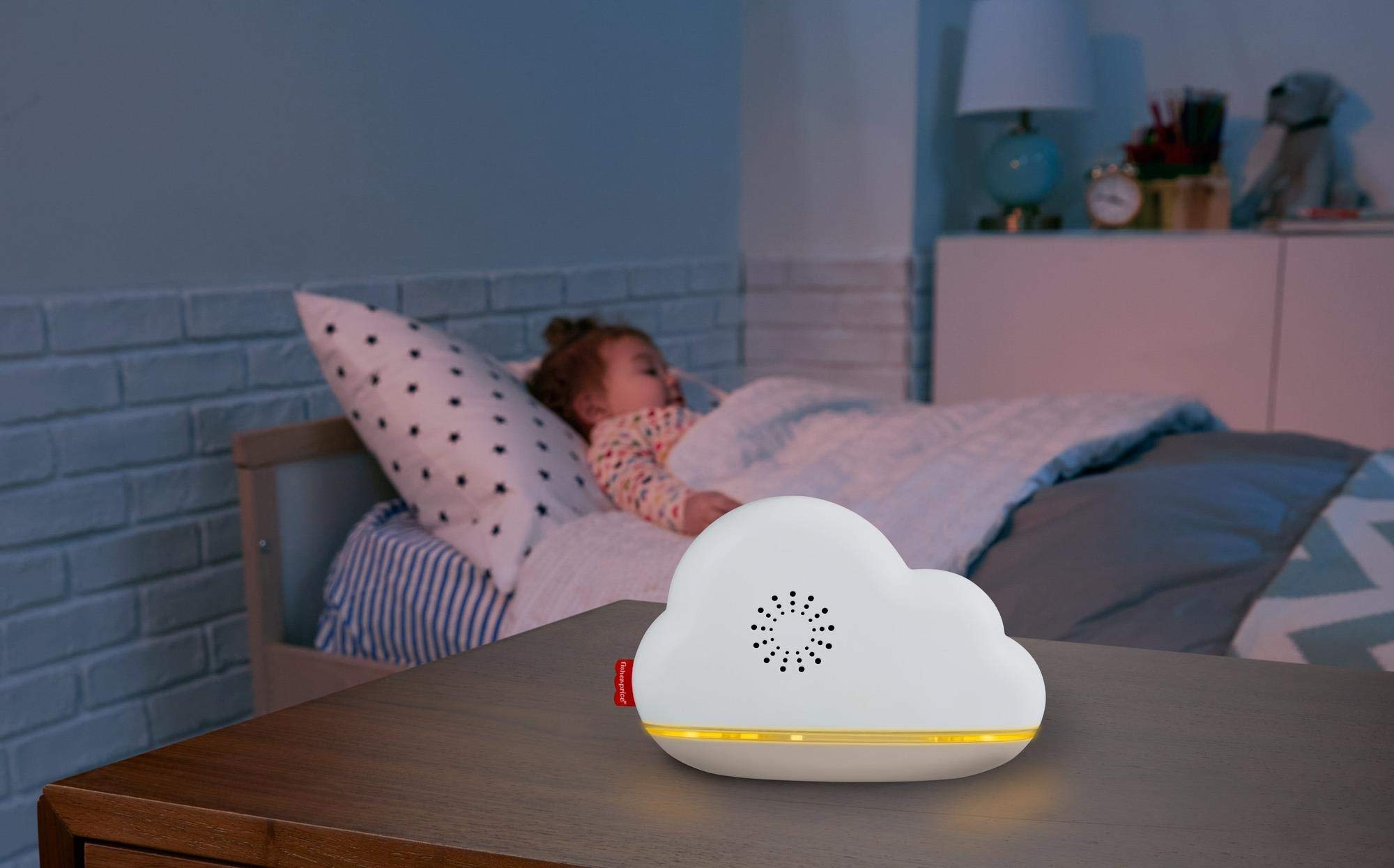 Fisher-Price Sound Machine Calming Clouds Mobile & Soother Convertible Crib to Tabletop with Music & Lights for Newborn to Toddl